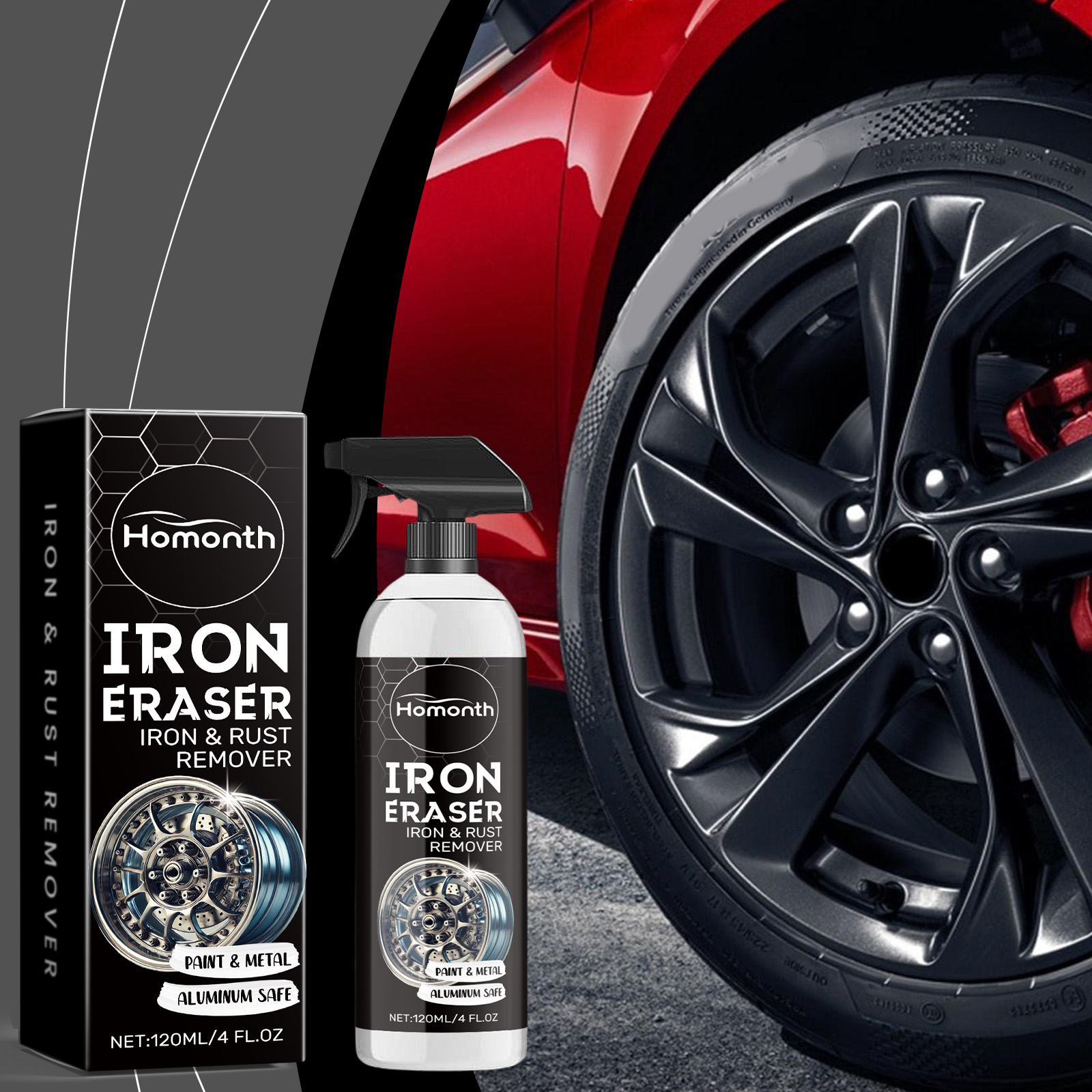 Wheel Cleaner Alloy - Roestverwijderaar voor autowielen Effectieve reiniger voor