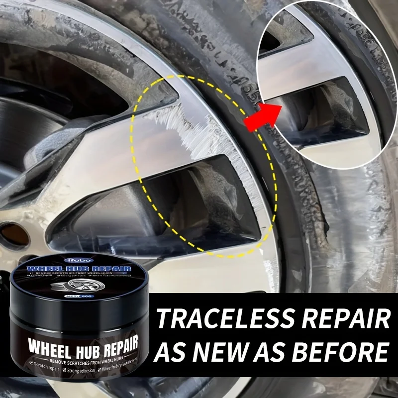 Wheel Cleaner Alloy - Universele wielnaafreparatieset - Legering velgkrasverwijderaar, oxidatiepasta