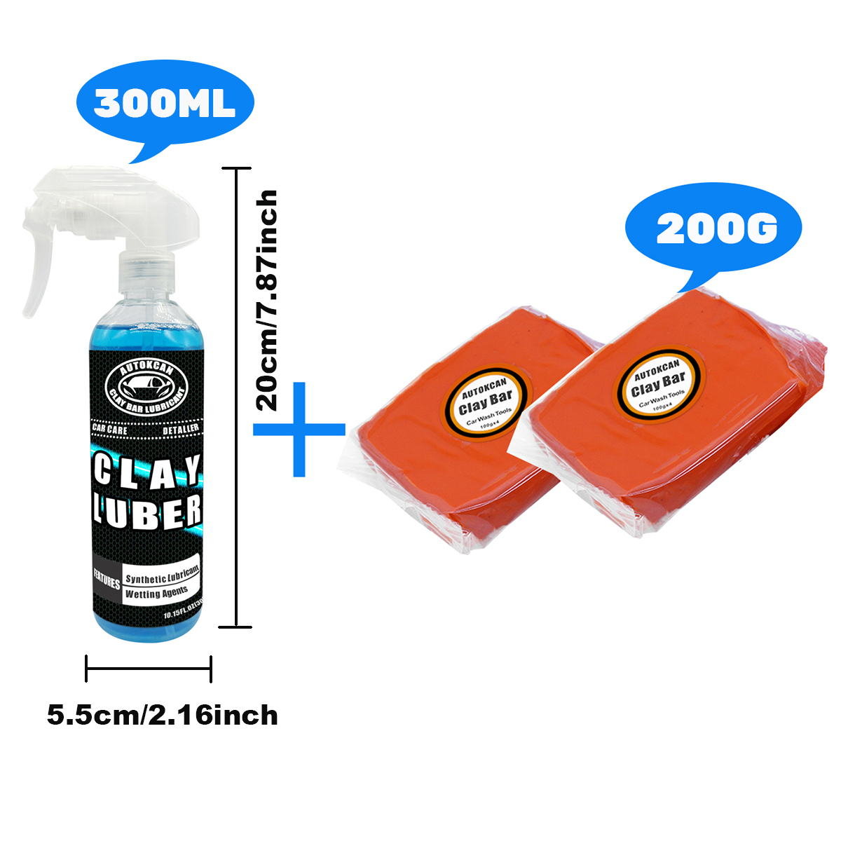 Clay Bar Lubricant - 200G Auto Kleibar En 300Ml Magisch