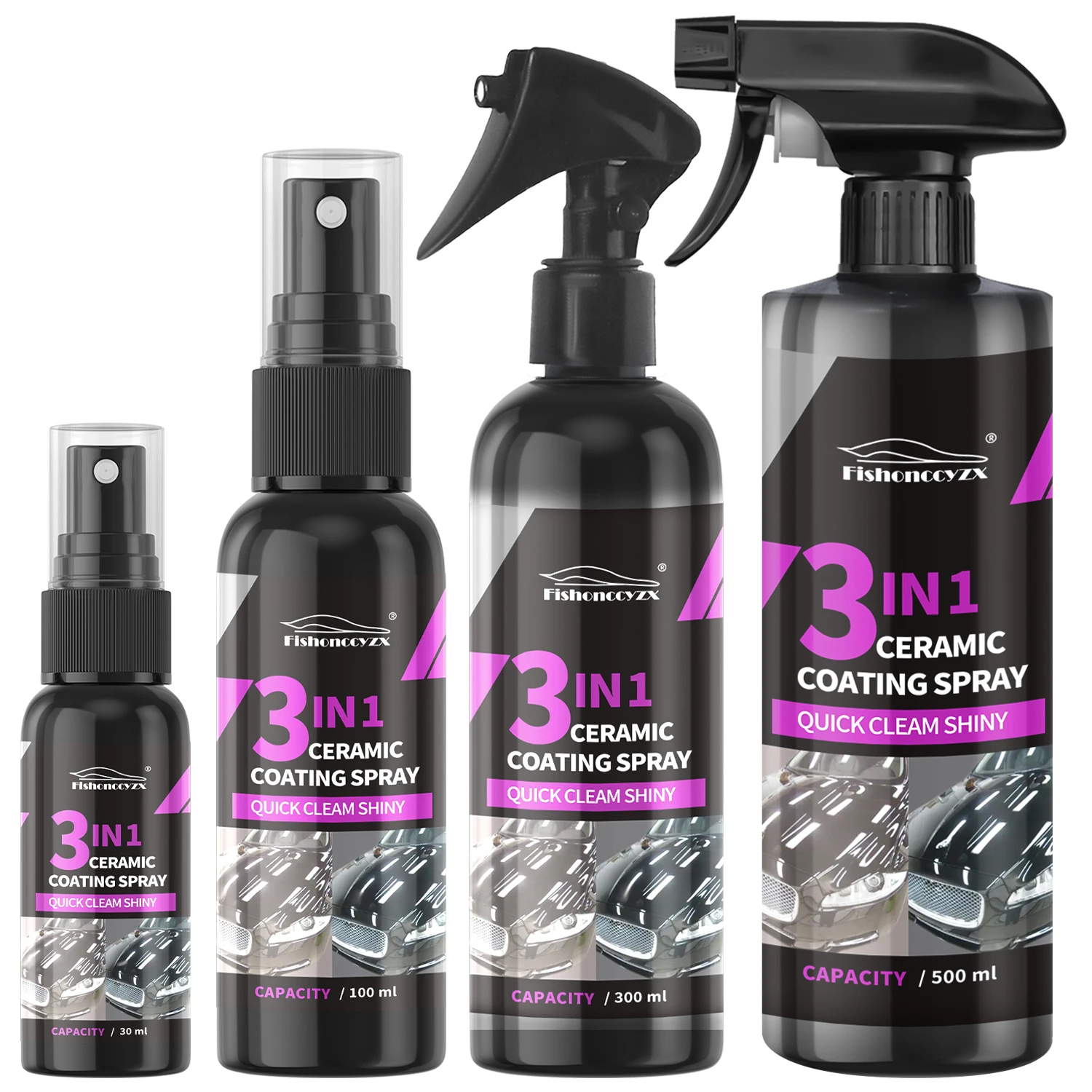 Car Wax Ceramic Coating - 3-in-1 Auto Keramische Vloeibare Coating Spray