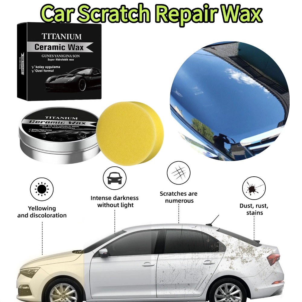 Car Wax Ceramic Coating - 100g Titanium Keramische Wax Crème Auto