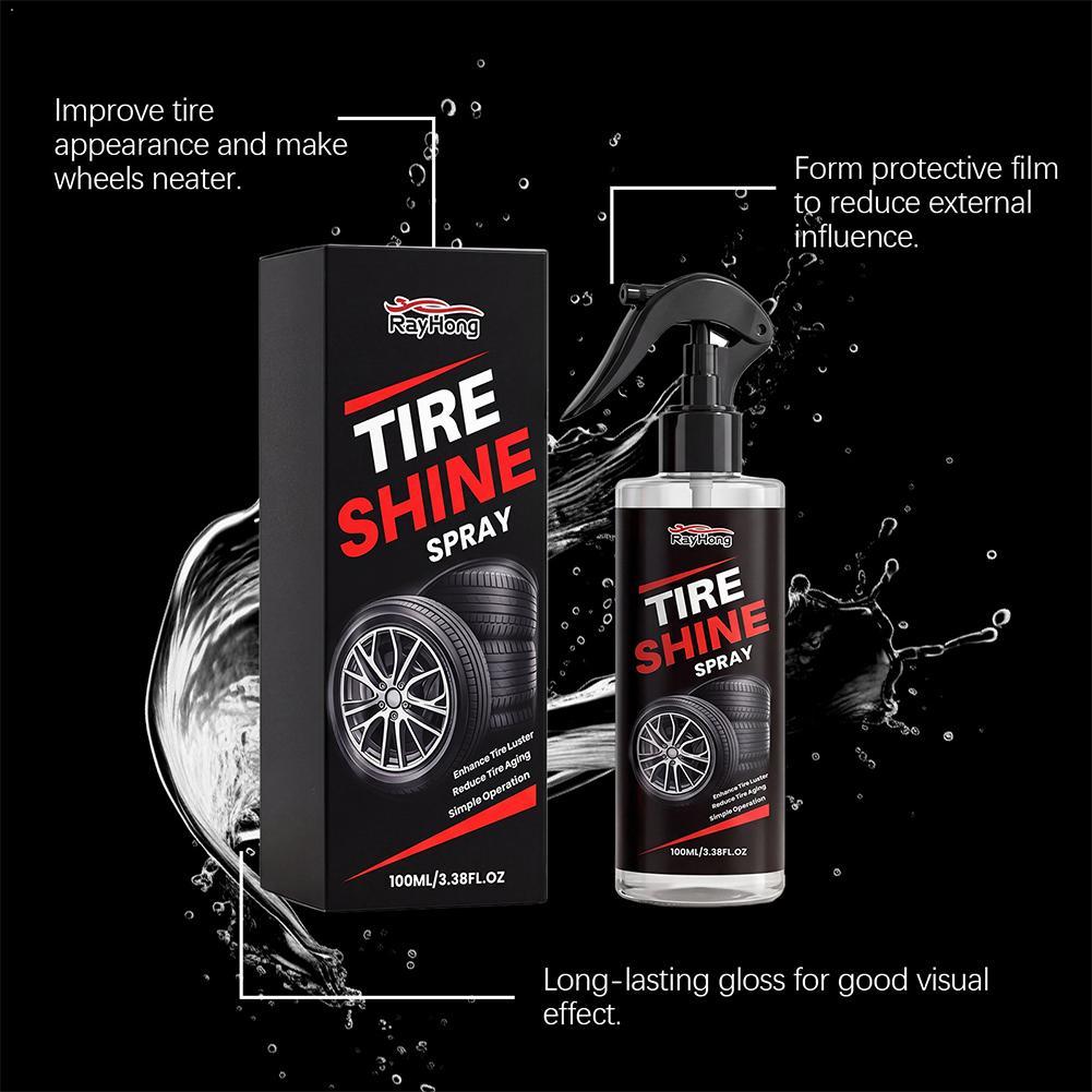 Tire Shine Spray Sealant - Tyre Gloss Bandencoating Spray Hydrofobe Sealant