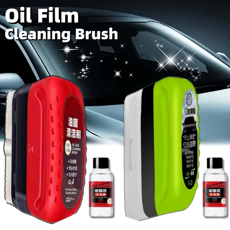 Car Cleaning Brush - Autoglasoliefilm Reinigingsborstel Middel Krachtige voorruitreiniger Regenmistbestendig