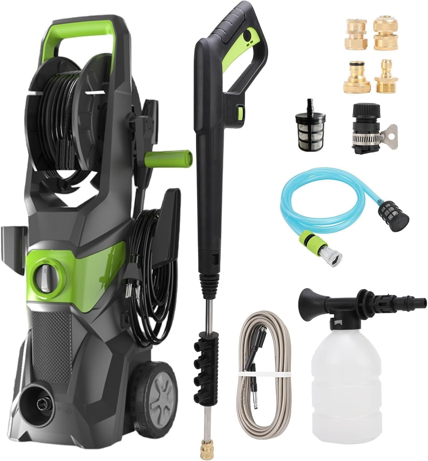 Pressure Washer Foam Gun - 4000PSI elektrische hogedrukreiniger, 3000 W hogedrukreiniger