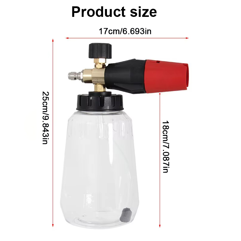 Hogedruk PA Schuimkanon Verste - Pressure Washer Foam Gun recensie en prijs
