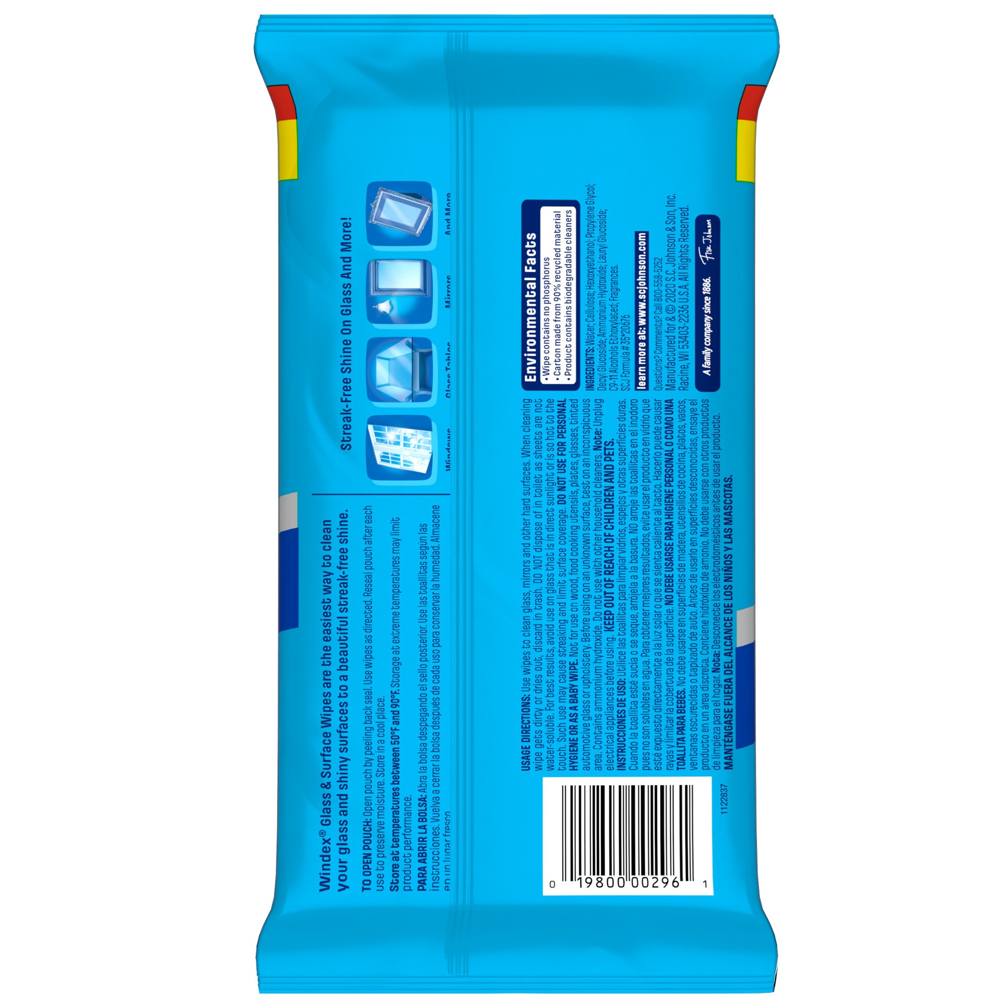 38 stuks voorgevochtigde ruite - Glass Cleaner Streak recensie en prijs