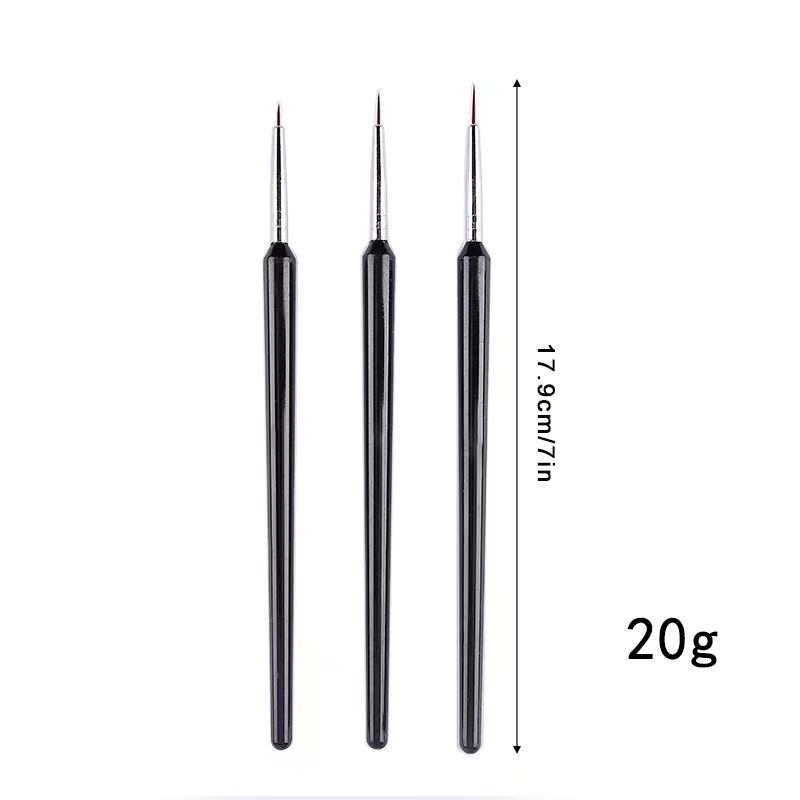 3-delige ultrafijne nagelkunst - Detailing Brush Set recensie en prijs