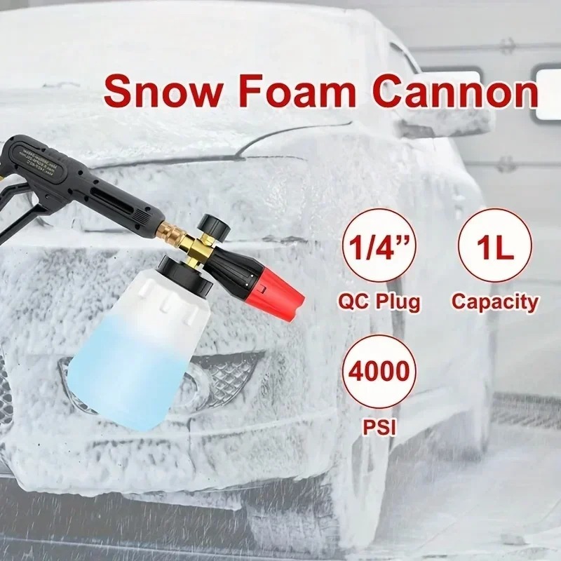 Verstelbare hogedruk PA sneeuw - Foam Cannon Car Wash recensie en prijs