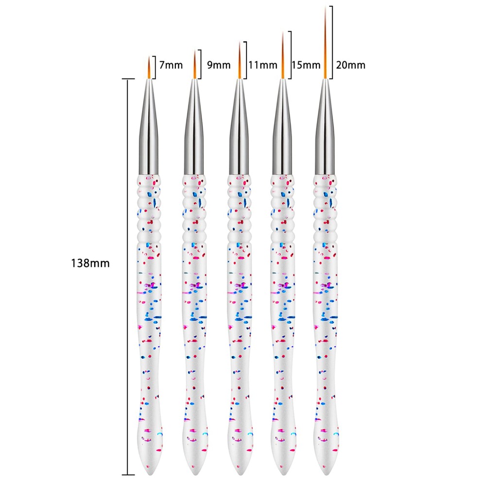 5-delige professionele nagelku - Detailing Brush Set recensie en prijs