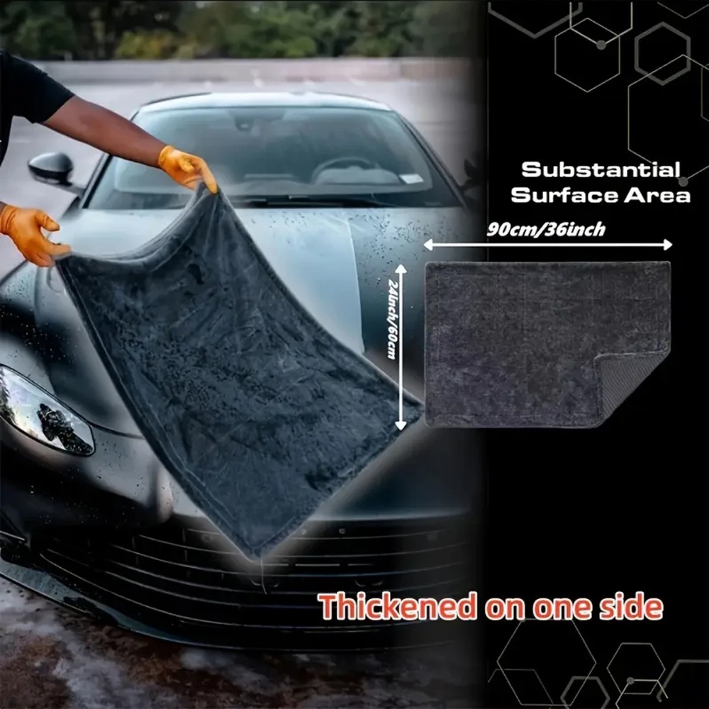 Oversized donkergrijze auto mi - Microfiber Towel Detailing recensie en prijs