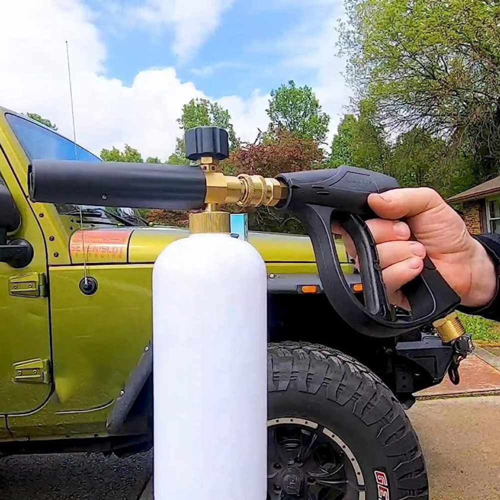 Verstelbare autowas-schuimlans - Foam Cannon Car Wash recensie en prijs