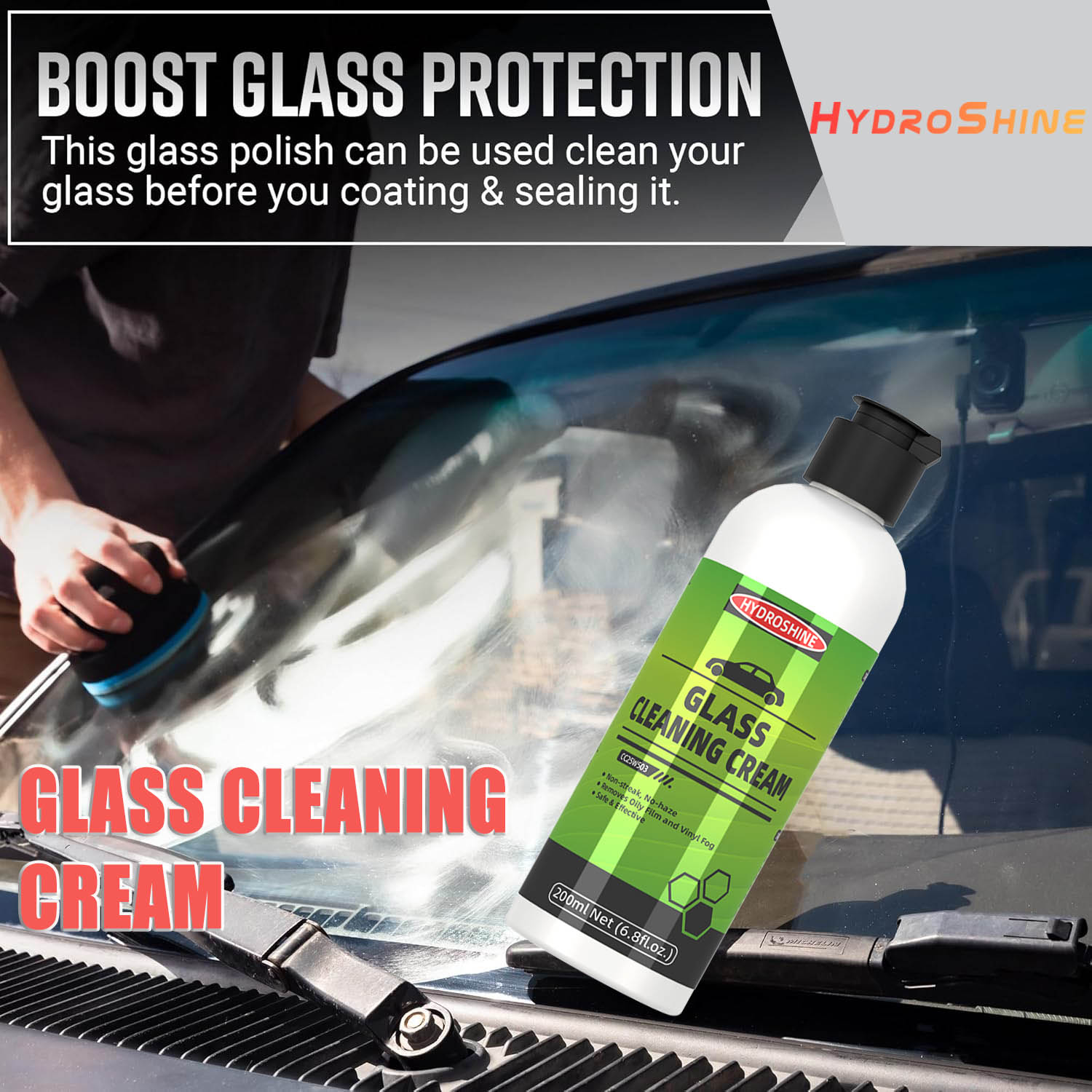 Hydroshine Autoglas Oliefilm R - Glass Cleaner Streak recensie en prijs