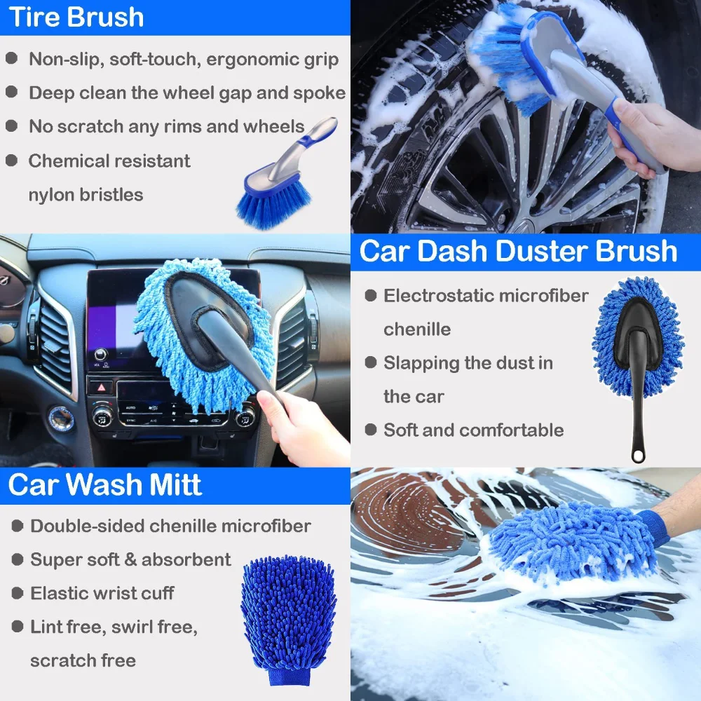 Autowasborstelset Detaillering - Dirt Brush Interior recensie en prijs