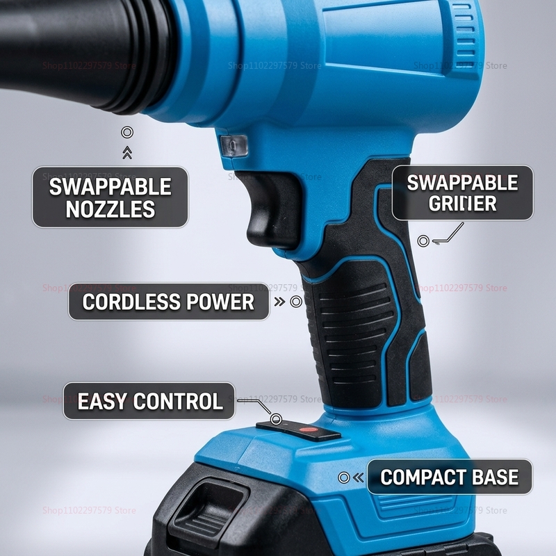 Draadloze borstelloze turbofan - Dryer Car Blower recensie en prijs